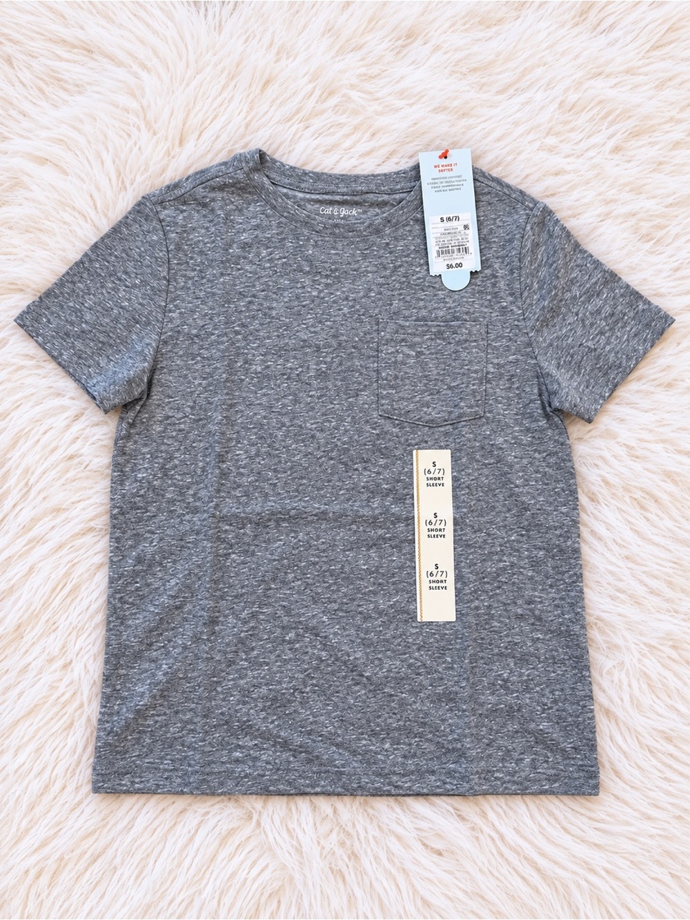 Cat & Jack Gray Pocket Tee for Kids